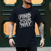 Camper T-Shirts  Stylischer Typografischer Camper Spruch Find Your Way Camper must have T-shirt 
