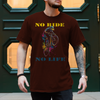 Fahrrad-T-Shirt Spruch: NO RIDE NO LIFE – Vorderansicht