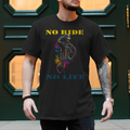 Fahrrad T-Shirts Spruch:  NO RIDE NO LIFE