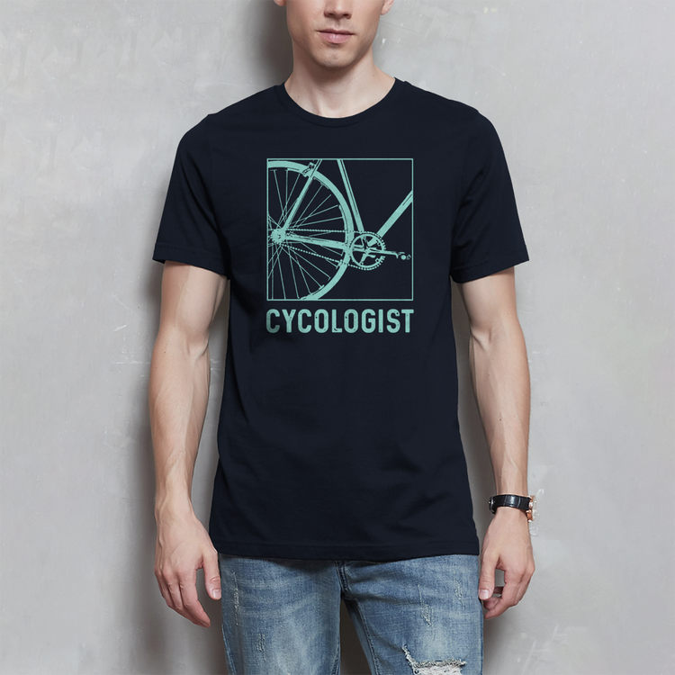 Fahrrad-T-Shirt: Cyclogist – Fahrrad-Shirt für echte Bike-Liebhaber – Vorderansicht