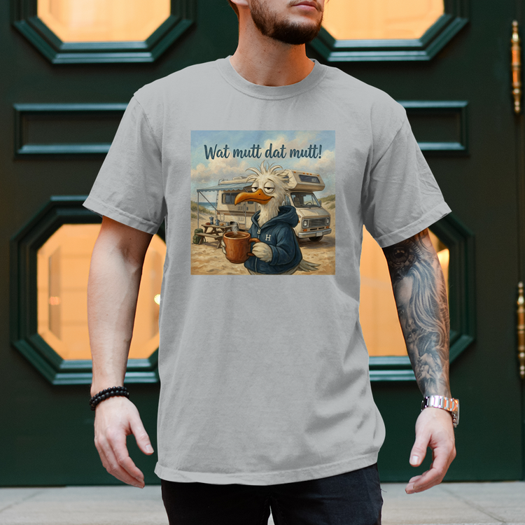 Nordsee-Vibe für deinen Kleiderschrank: Das "Wat mutt, dat mutt" Camper-Shirt! – Vorderansicht