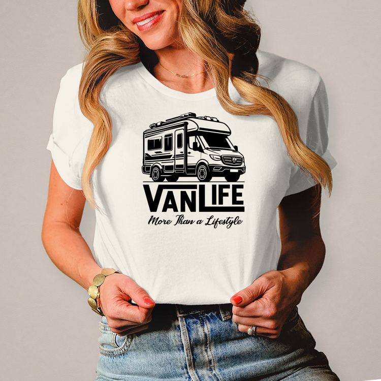 Damen „Vanlife – More than a Lifestyle“ Abenteuer-Shirt! – Vorderansicht