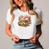 Boho-Vibes & Highway-Träume: Retro „Vanlife“ Damen-Shirt – Vorderansicht