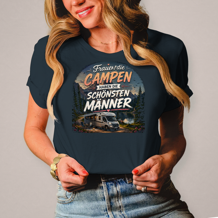 "Frauen die campen haben die schönsten Männer" Shirt – Variante 6 – Vorderansicht