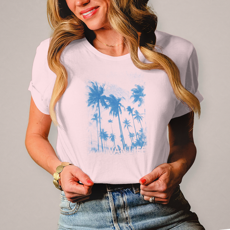 Damen Vanlife Shirt: Vanlife Shirt – Freiheit, Sonne & Abenteuer auf jeder Reise – Vorderansicht