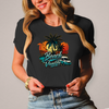 Beach Vanlife – Damen Retro Camping-T-Shirt – Vorderansicht
