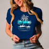 Damen Vanlife Shirt mit Palmen – Stylisches Camping-T-Shirt für Vanlife-Fans – Vorderansicht