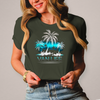Damen Vanlife Shirt mit Palmen – Stylisches Camping-T-Shirt für Vanlife-Fans – Vorderansicht