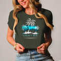 Damen Van Life Shirt mit Palmen – Stylisches Camping T-Shirt für Vanlife-Fans