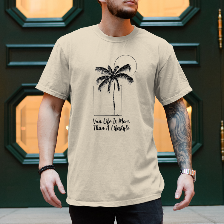 Vanlife Is Mor Then a Lifsyle T-Shirt – Palme & Vanlife Design – Vorderansicht