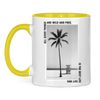 Campertasse zweifarbig Tasse: palme2
