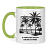 Tasse zweifarbig Die schönsten Orte findet man, wenn man sich verfährt.