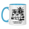 Tasse zweifarbig Die schönsten Orte findet man, wenn man sich verfährt.