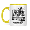 Tasse zweifarbig Die schönsten Orte findet man, wenn man sich verfährt.