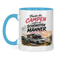 Tasse zweifarbig frauen die campen
