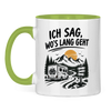 Tasse zweifarbig Partner Shirt: Ich sag wo´s lang geht