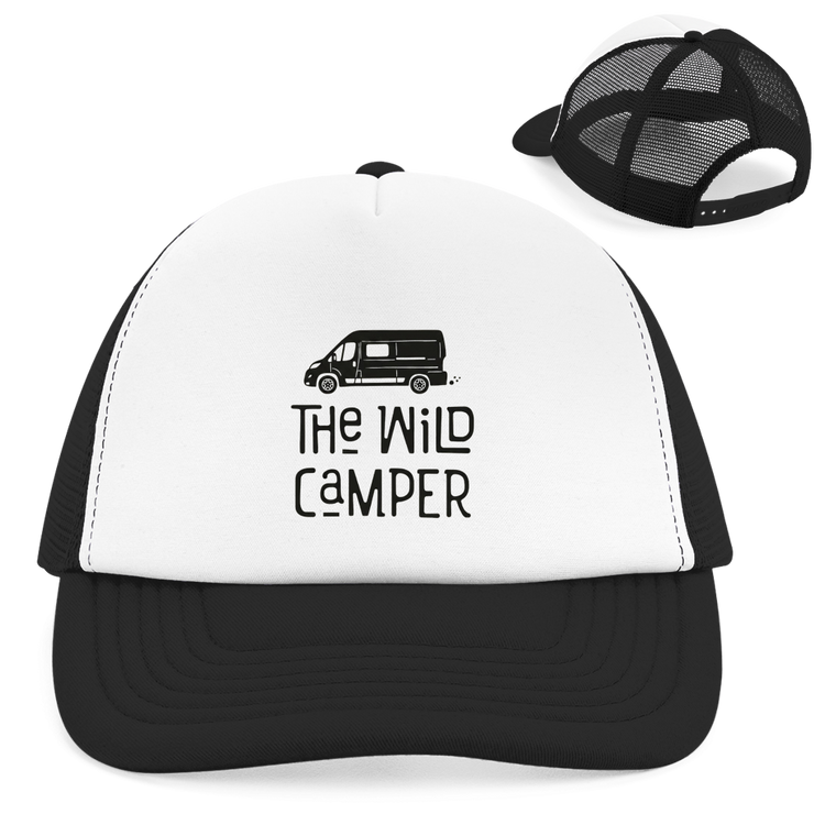 Retro Trucker Cap Vanlife: The wild Camper – Vorderansicht