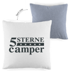 Kopfkissen zweifarbig 5 Sterne Camper – Vorderansicht
