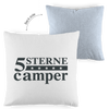 Kopfkissen zweifarbig 5 Sterne Camper – Vorderansicht