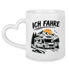 Tasse mit Herzhenkel Partner Shirt Ich Fahre