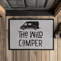 Fußmatte mit Gummirand Van Life: The wild Camper