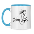 Tasse zweifarbig Van Life Palm Motiv