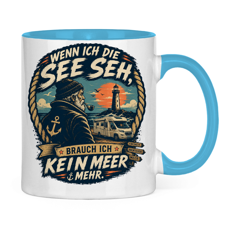 Vanlife-Campertasse „Küstencamper“ – Rückansicht