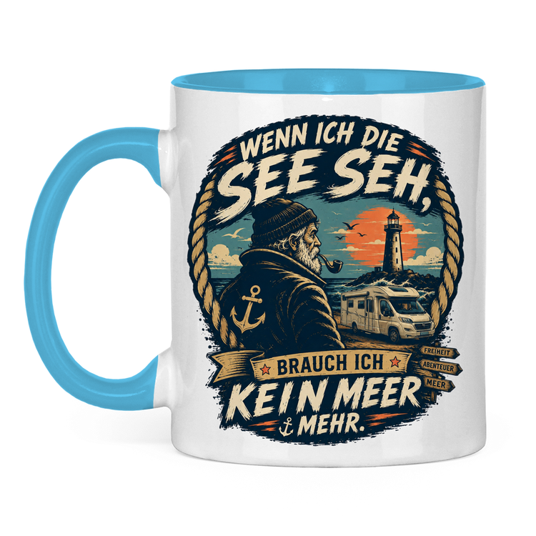 Vanlife-Campertasse „Küstencamper“ – Vorderansicht