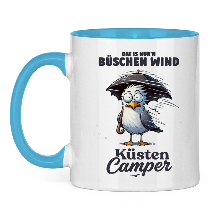 Campertasse „Dat is nur Büschen Wind“ – Vorderansicht