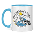 Tasse zweifarbig Adventure Lives Outside your Tent