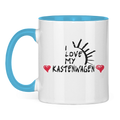 Tasse zweifarbig Tasse I Love my Kastenwagen