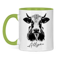 Tasse zweifarbig Tasse Allgäu