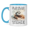 Campertasse zweifarbig Tasse: Flip Flopp Time