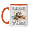 Campertasse zweifarbig Tasse: Flip Flopp Time