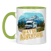 Campertasse zweifarbig Tasse: Way To Adventure