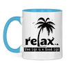 Campertasse zweifarbig Tasse: Relax Van Life is a Good Life