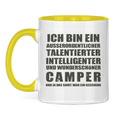 Tasse zweifarbig Tasse: Wunder schöner Camper