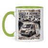 Campertasse zweifarbig Tasse: Life's a journey, enjoy the ride