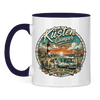 Campertasse zweifarbig Tasse: Küstencamper