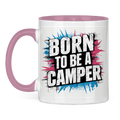 Tasse zweifarbig Tasse: Born to be a Camper
