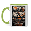 Zweifarbige Camper und Van Life Tasse  : Adventure on Wheels
