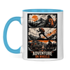 Zweifarbige Camper und Van Life Tasse  : Adventure on Wheels