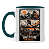 Zweifarbige Camper und Van Life Tasse  : Adventure on Wheels