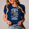 Damen Camper Shirt: „Nicht alle Hexen fliegen auf einem Besen manche fahren Wohnmobil“