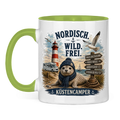 Tasse zweifarbig Küstencamper: Nordisch Wild und Frei