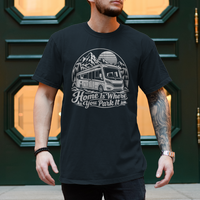 Camper Shirt „Home Is Where You Park It“ – Integriertes Wohnmobil