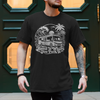 Camper Shirt „Home Is Where You Park It“ – Wohnmobil am Meer – Schwarz, Vorderansicht