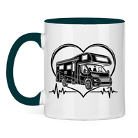 Tasse zweifarbig Camper Tasse EKG Alkoven Model