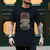 Van Life T-Shirt „Home Is Where You Park It“ – Sonne & Kakteen