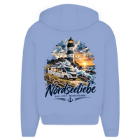 Küstencamper Hoodie „Nordseeliebe“ mit Rückendruck